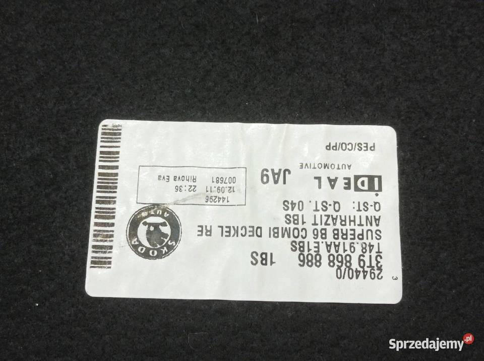 TAPICERKA BOCZEK BAGAŻNIKA PRAWY KOMBI 3T Tapicerki samochodowe świętokrzyskie