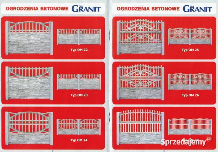 Ogrodzenia betonowe formy Produkcja Zabawa