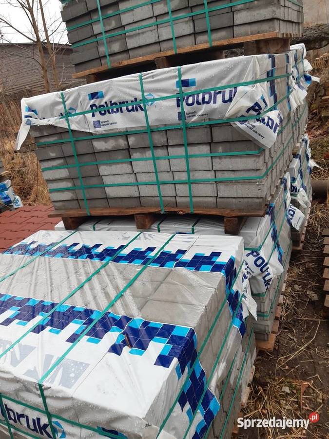 Kostka brukowa gr 6 Prostokąt szara Polbruk Łęczna