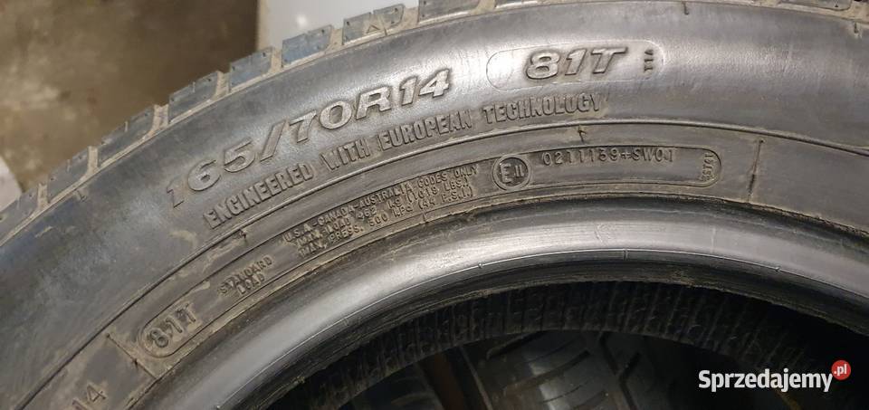 4x 14 16570 R14 opony lato WYSYŁKA wielkopolskie Pobiedziska sprzedam