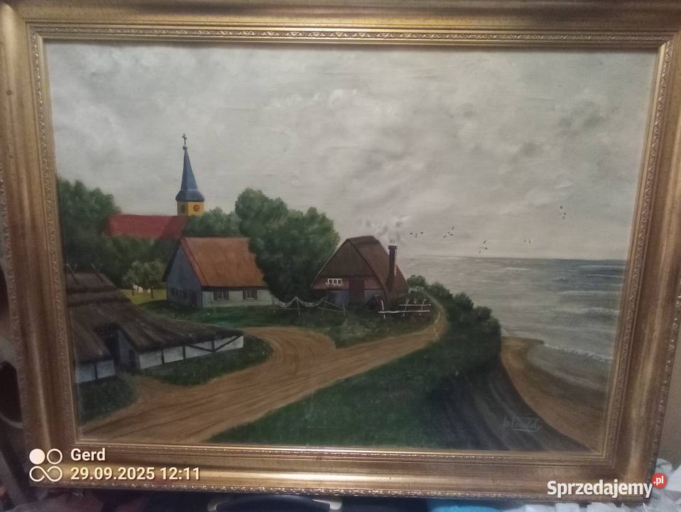 Malowniczy pejzaż nadmorskiej wioski Warszawa