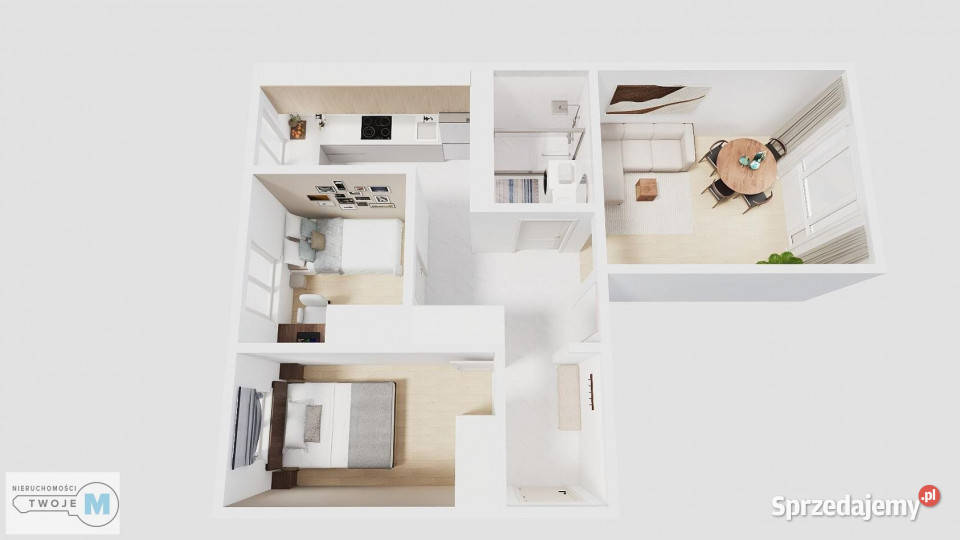 Ogłoszenie mieszkanie 52m2 3 pokoje Kielce