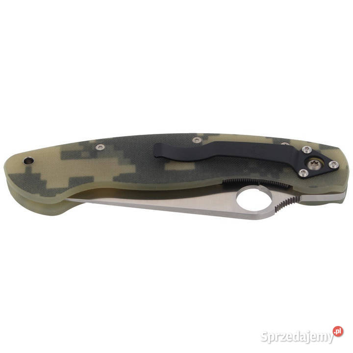Nóż składany Spyderco Military G10 Camo Plain Warszawa