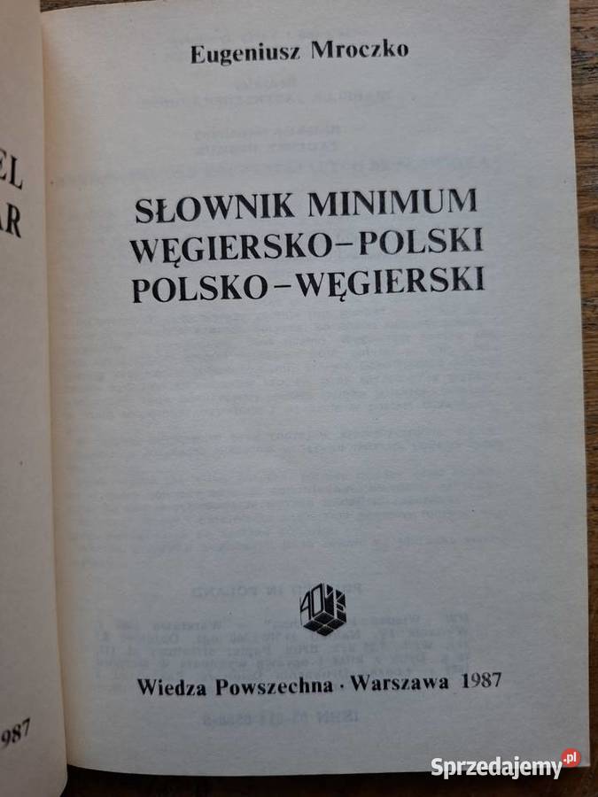 Słownik minimum węgierskopolski polskowegierski sprzedam