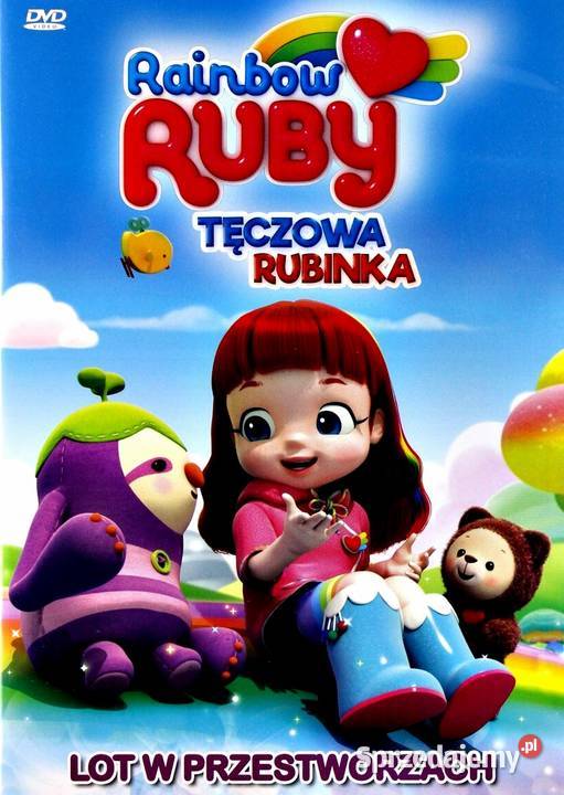 TĘCZOWA RUBINKA LOT W PRZESTWORZACH 1 płyta Filmy Kalisz sprzedam