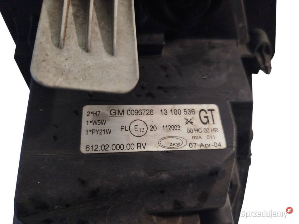 LAMPA PRAWA PRZEDNIA PRZÓD OPEL CORSA C LIFT wielkopolskie sprzedam