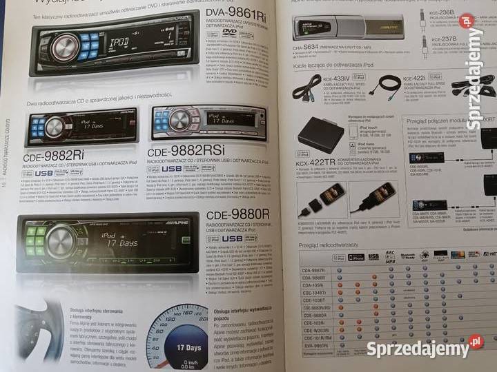 Katalogi folder radia samochodowe elektronika Bieruń sprzedam