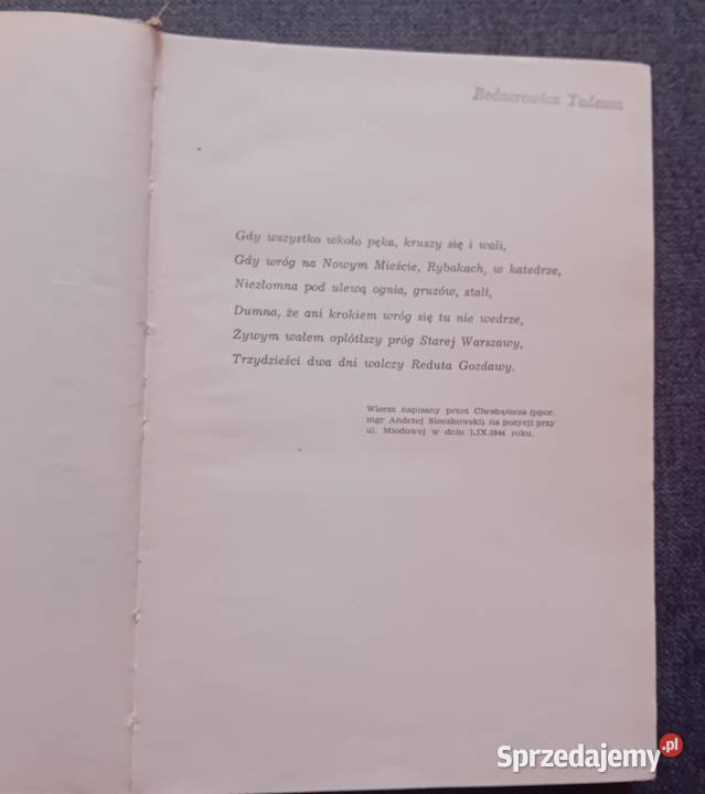 Jan Fajer Żołnierze Starówki Iskry 1957 r