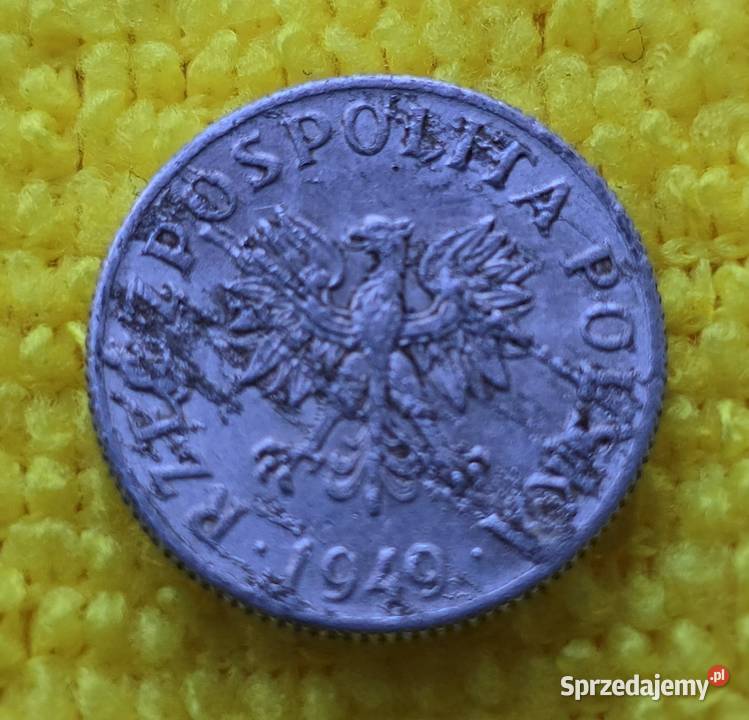 Moneta 2 grosze z 1949 roku oryginalny stan