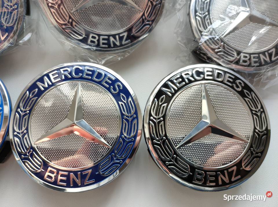 Nowe Dekielki Mercedes 75mm70mm Kapselki do felg Katowice