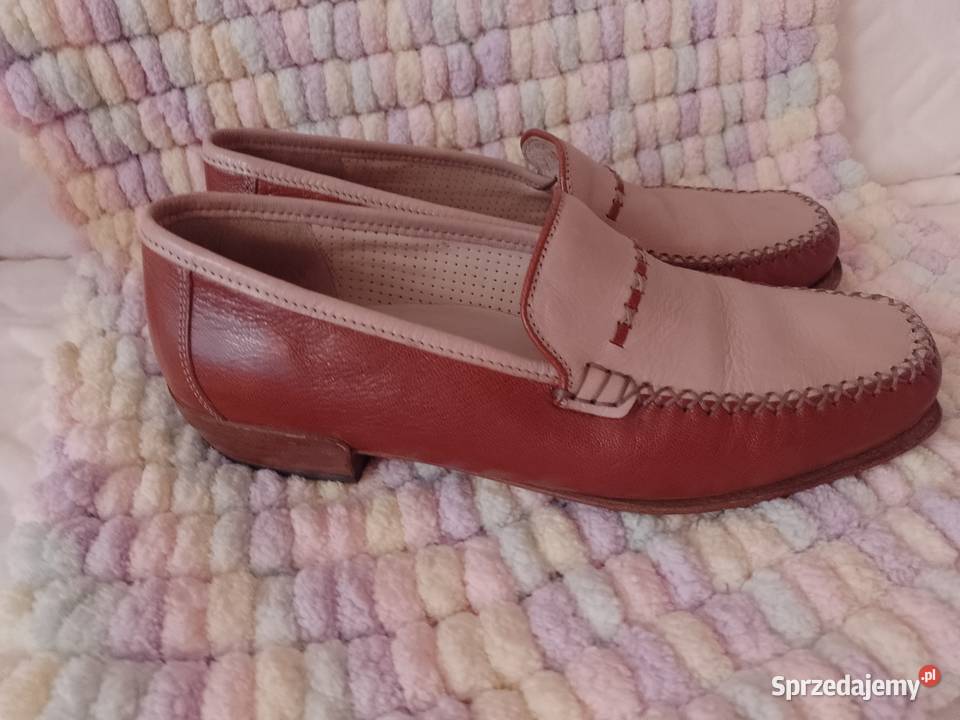 38 Skórzane mokasyny z Madrytu loafersy skóra