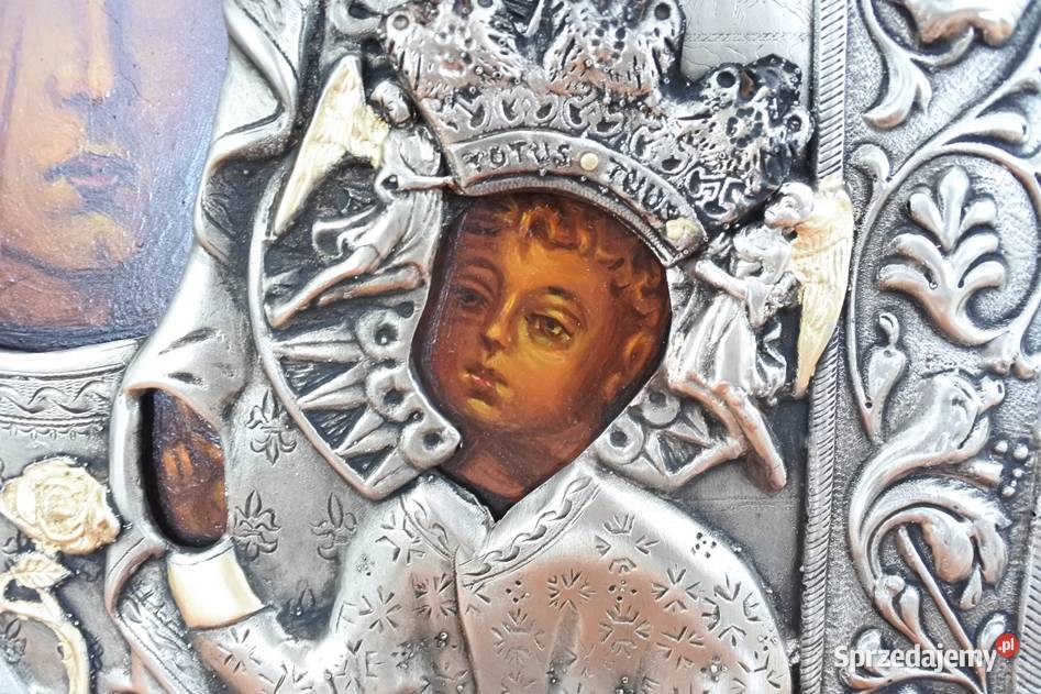 Ikona Matka Boska Częstochowska Malarstwo Łódź
