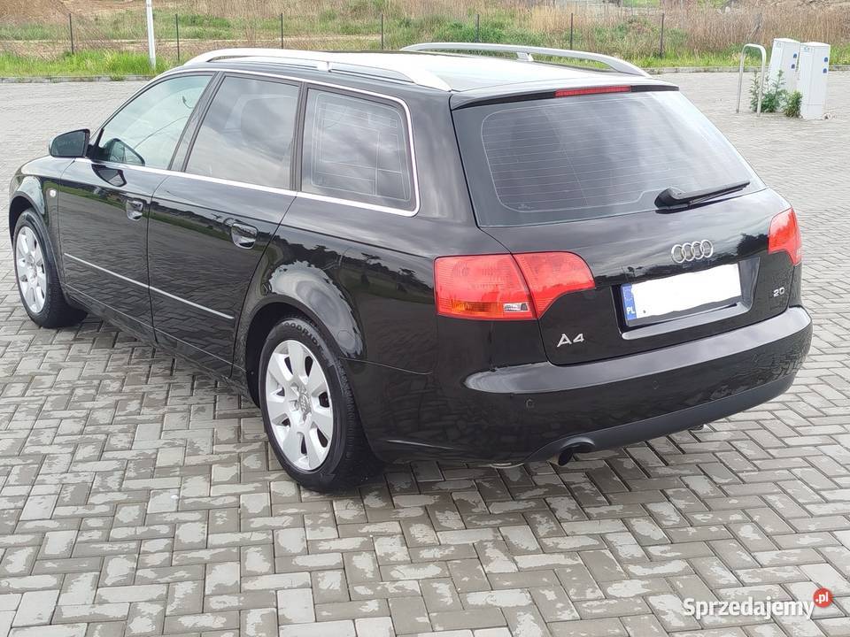 Czarne audi A4 B7 20 Benzyna Gaz sekwencja 2005 Świdnik