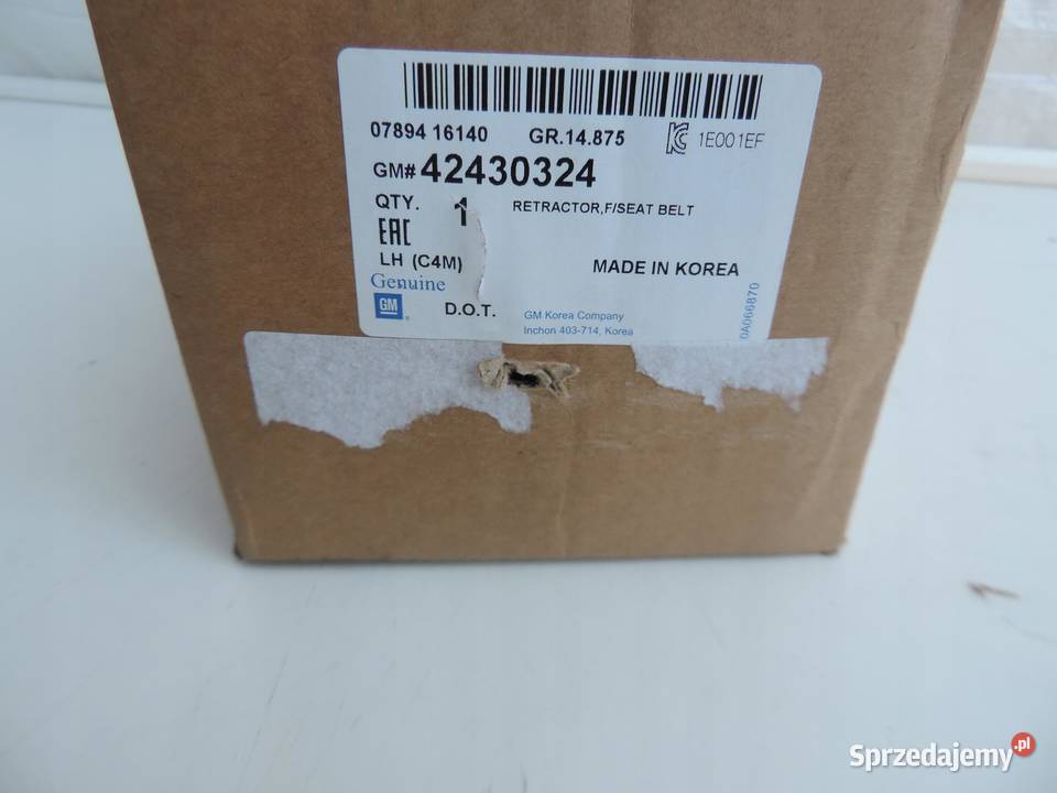 pas lewy przód Opel Karl nowy 22870082 42430324
