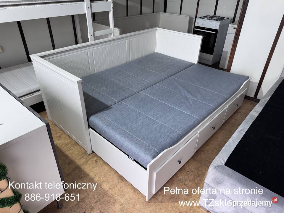 IKEA HEMNES Leżanka Łóżko z 3 szufladami 2