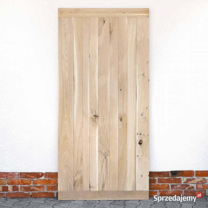 Drzwi przesuwne drewniane dębowe BARN 210cm świętokrzyskie