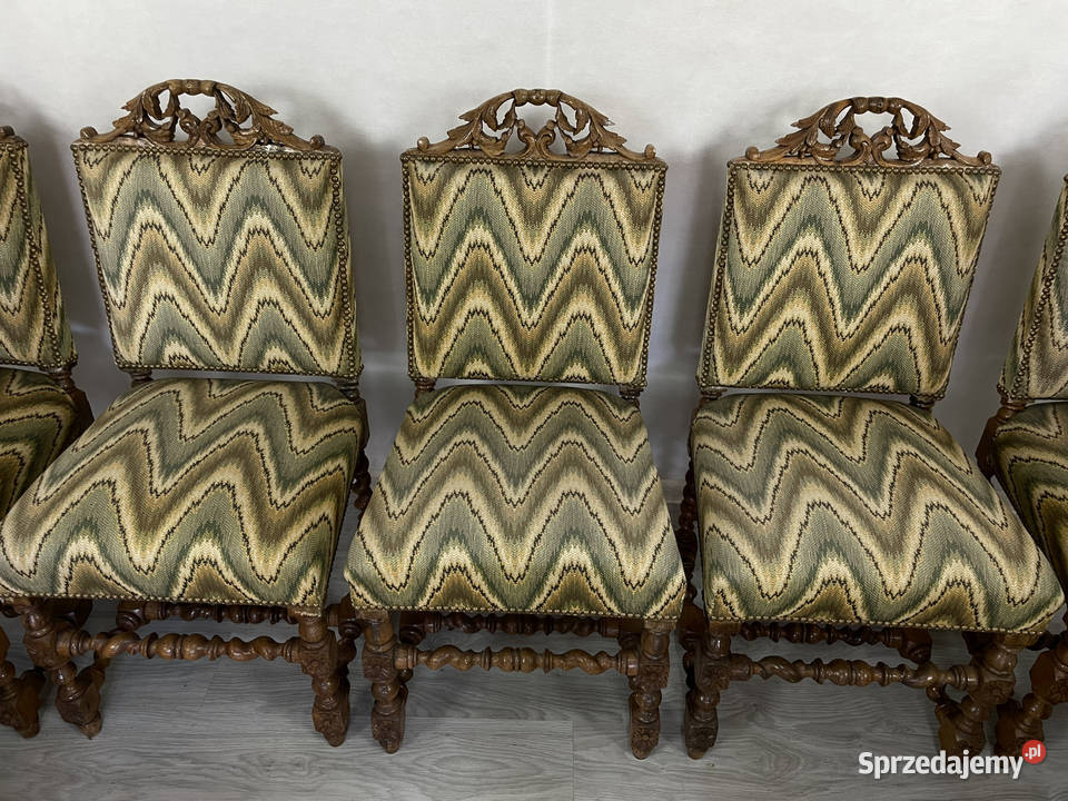 Antyczny Komplet Neorenesansowy z 1890 roku Łódź