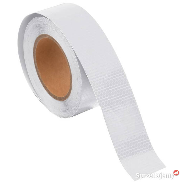 Taśma odblaskowa biały 5 x 20 m PVC WM153116 Pozostałe Warszawa