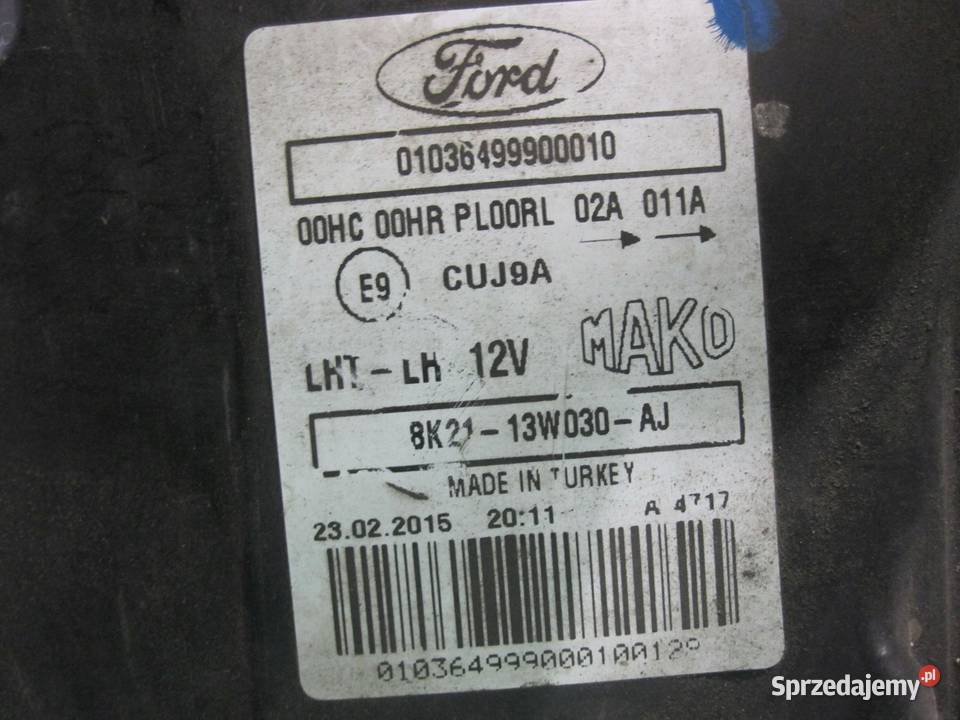 FORD TRANSIT CUSTOM lampa lewa przód
