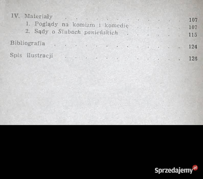 Śluby panieńskie Aleksander Fredro Chełm sprzedam