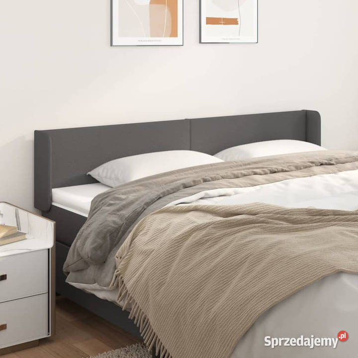 Zagłówek uszak szary 163x16x7888 sztuczna skóra Warszawa sprzedam