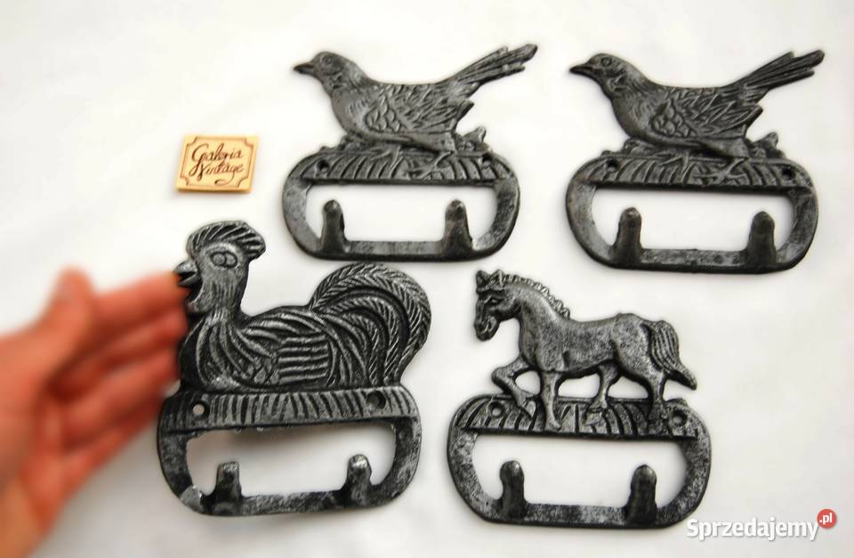 Wieszak żeliwny rustykalny wiejski styl ptak Lublin sprzedam