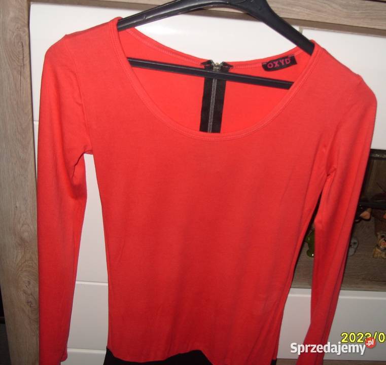 Koralowa Bluzka Tunika zameczki OXYD r 343638 Rawicz