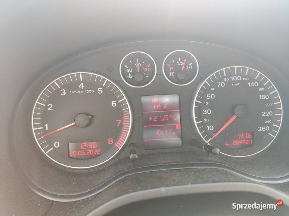 Audi A3 8P 16 MPI 102 Jasne wnętrze