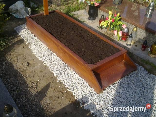 Obudowa grobu obrzeże pomnik tymczasowy rama Legnica