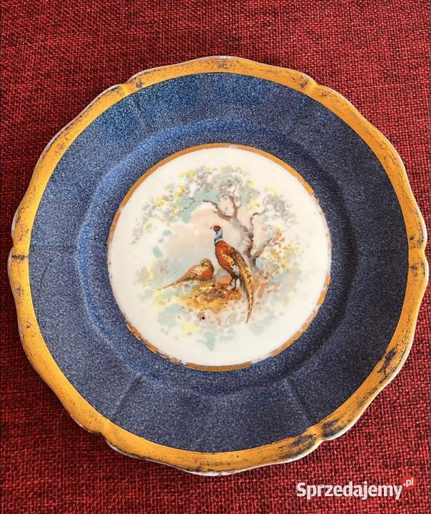 Talerzyk Staffordshire England Bażanty Gdańsk