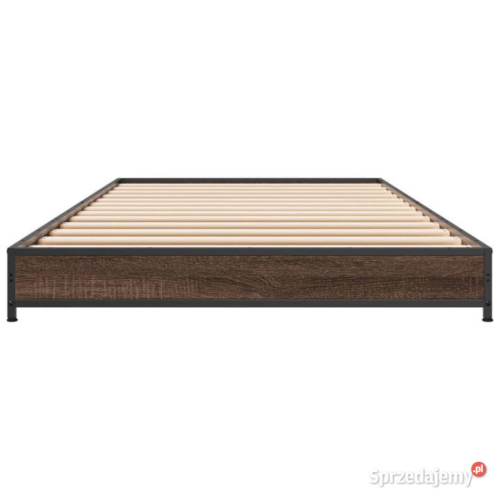 Rama łóżka brązowy dąb materiał drewnopochodny 78cm sprzedam