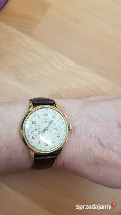 Duży męski zegarek ITA Geneve Chronographe Męskie Chorzów sprzedam
