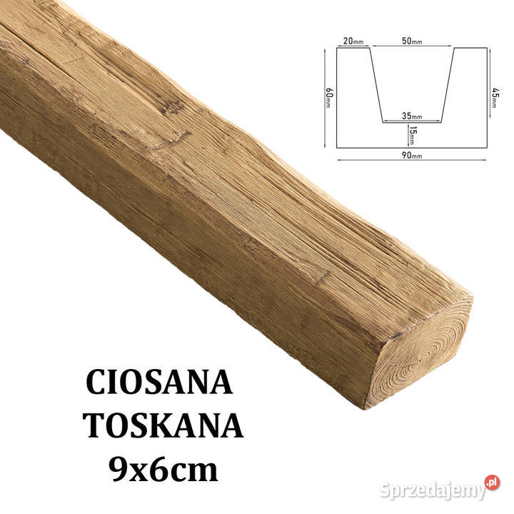 Belka Rustykalna Ciosana 9x6 TOSKANA małopolskie Gdów
