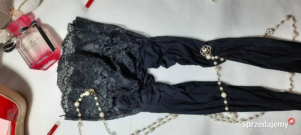 rajstopy czarne olejowe koronka czarna burgund Inna marka mazowieckie Warszawa