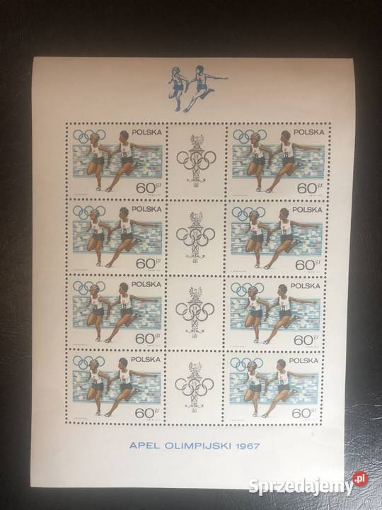 Apel Olimpijski Arkusz Fi 1615 czysty Pabianice