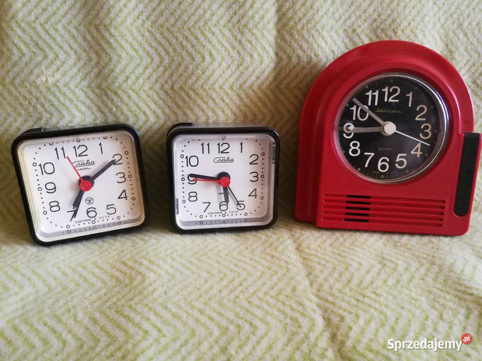 Zegarkibudziki Retro kwarcowe PRL Jantar Slava Zegary Szczecin