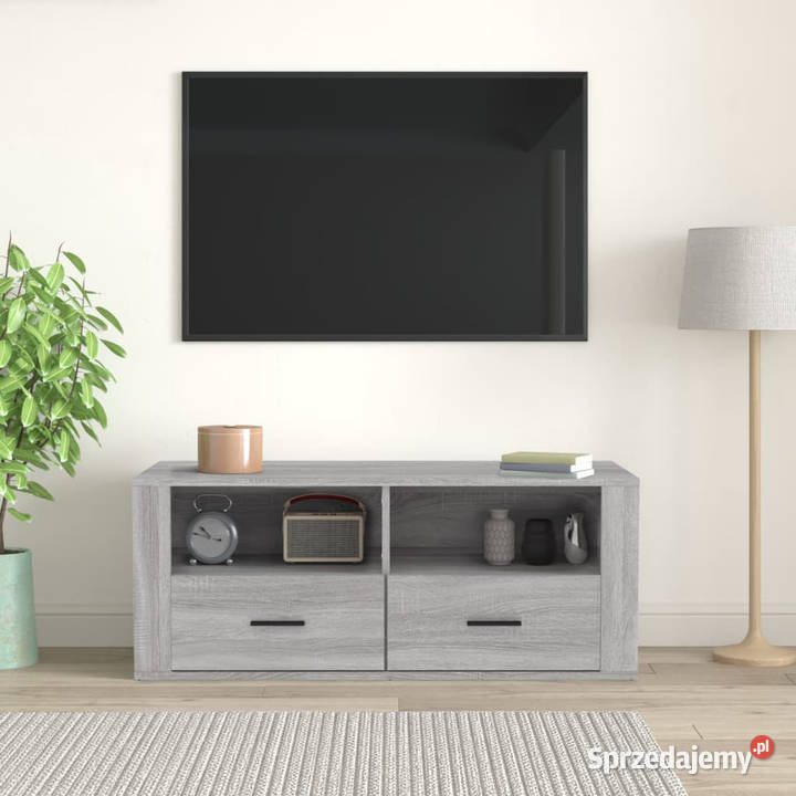 Szafka pod telewizor szary dąb sonoma 100x35x40 Warszawa