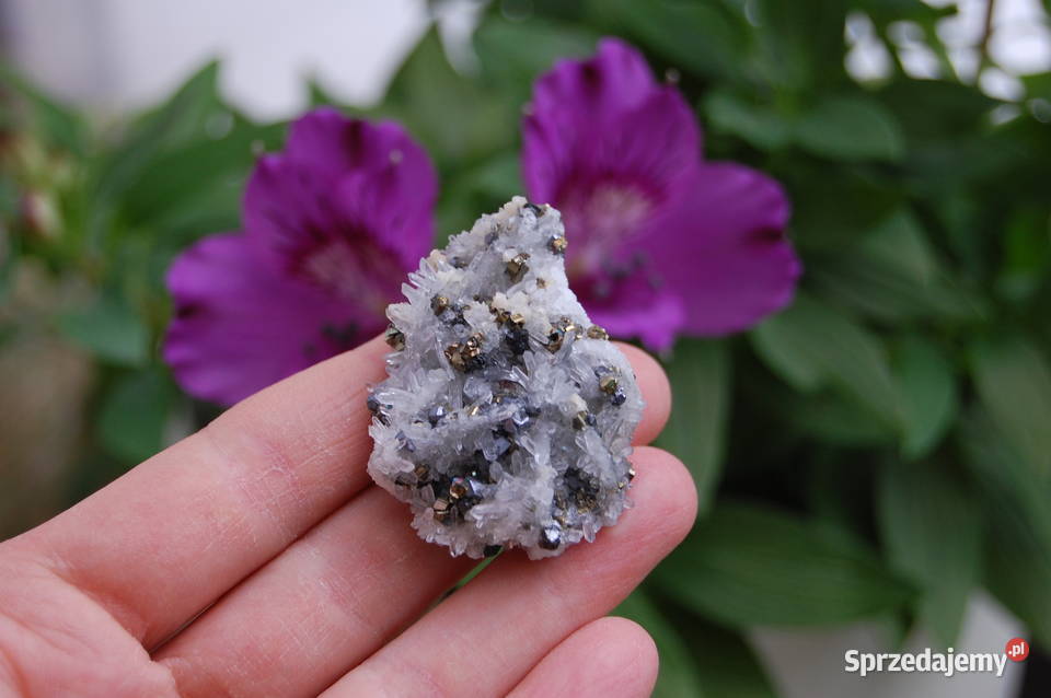 Kryształ górski piryt sfaleryt szczotka łezka Lublin