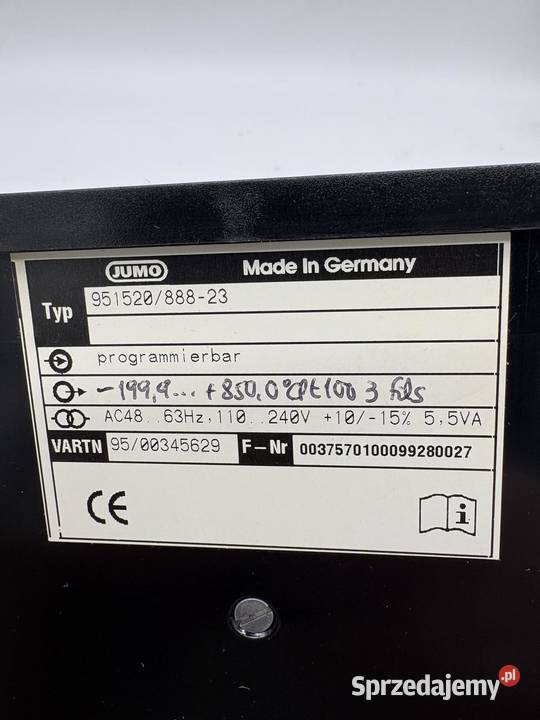 Jumo DI48 95152088822 Kontroler temperatury Warszawa sprzedam