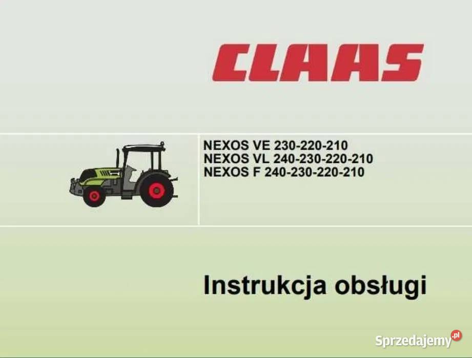 Instrukcja obsługi Claas NEXOS VE F VL 240 230 łódzkie