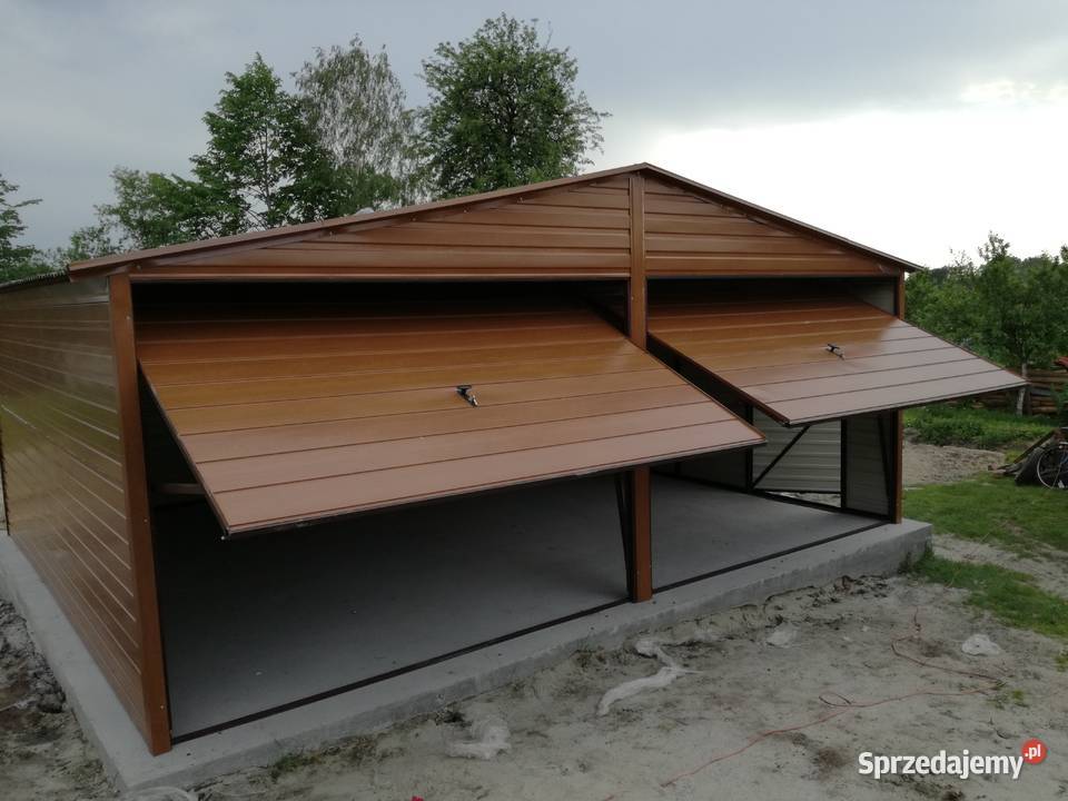 Garaż Blaszany ORZECH 2 Bramy Ładne Garaże 30m2 Kartuzy
