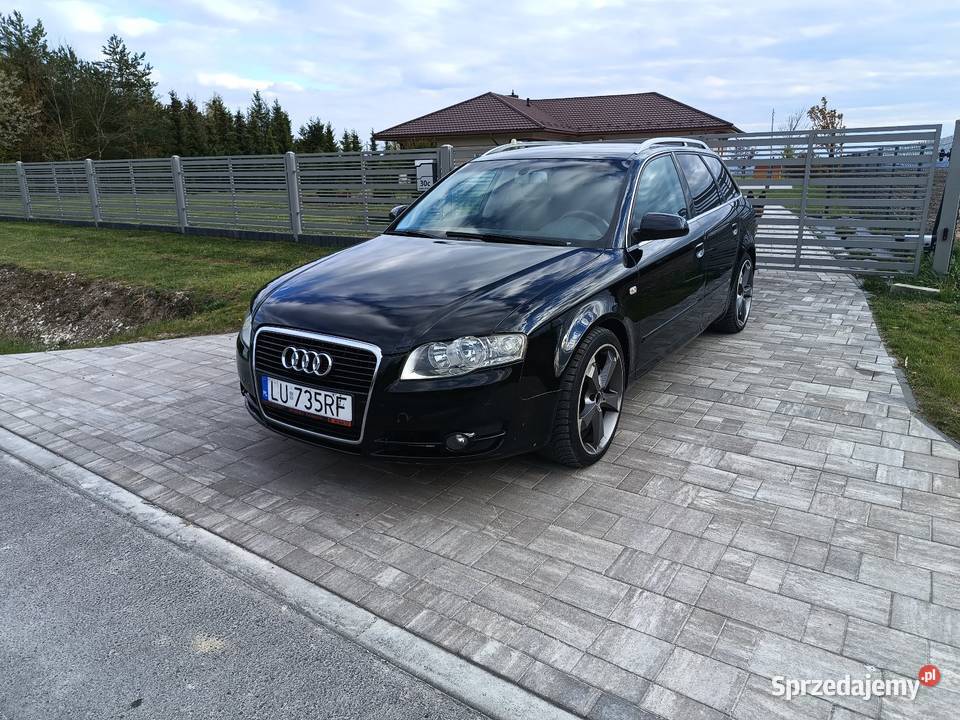 Audi A4 B7 20 TDI Quattro 4x4 czarna zadbana 170KM Zamość