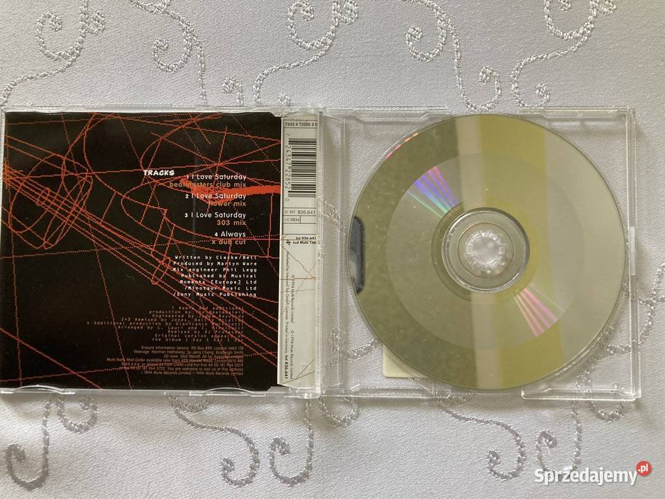 Płyta CD Remixes Single Erasure I Love Saturday 1 płyta