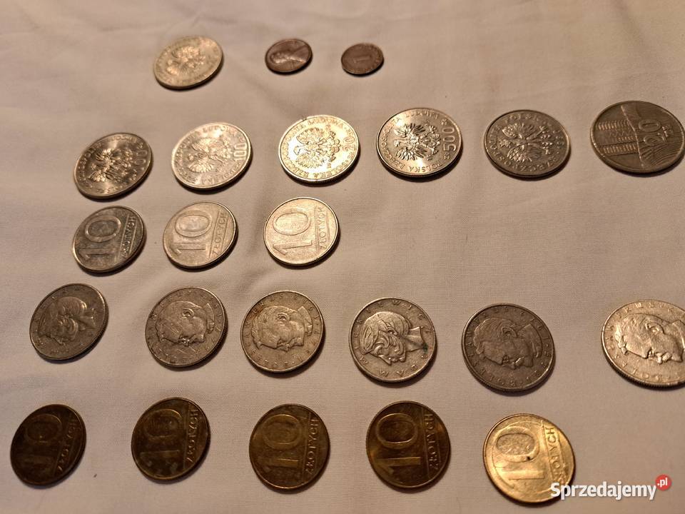 Monety PRL zestaw różnych 23 sztuk Brzesko