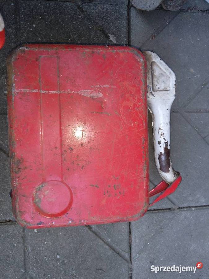 Kanister stary 10l z lejkiem z prl Kanistry, lejki i pompki śląskie Bielsko-Biała
