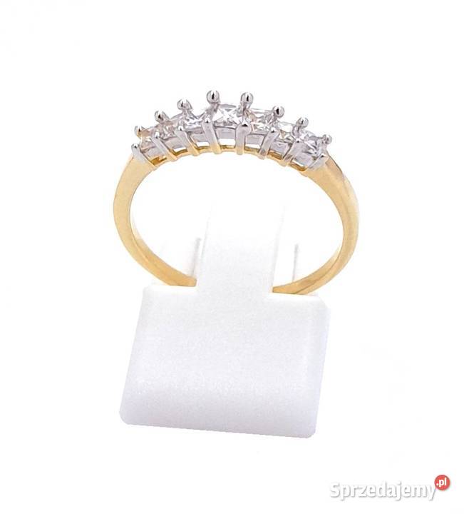 Pierścionek r15 Złoty pr585 Obrączkowy korona z Poznań