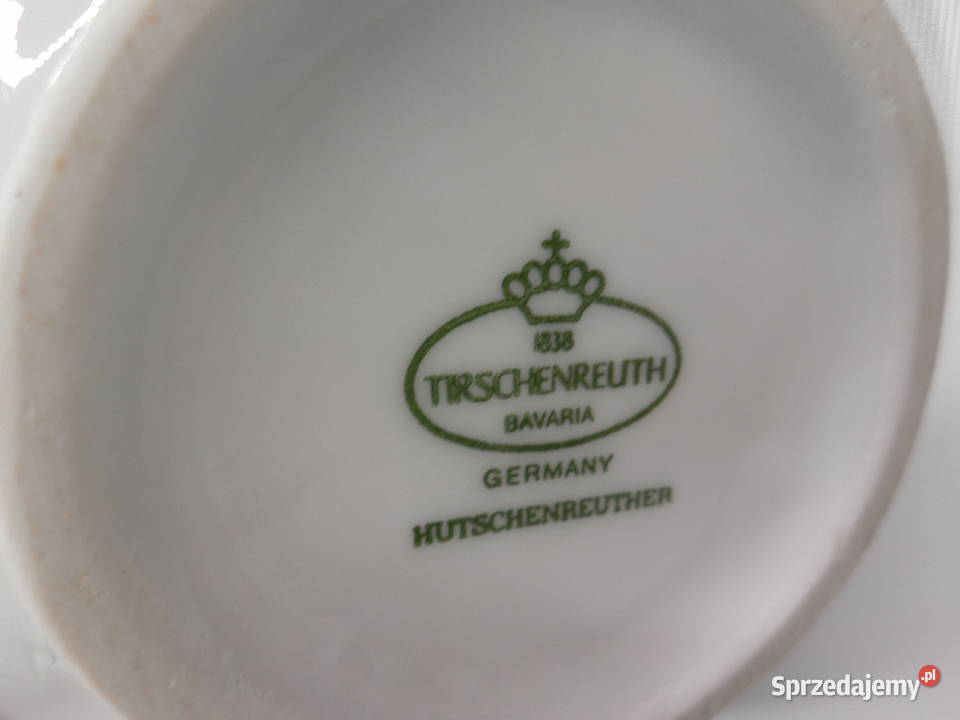 Wazon z ptakiem TIRSCHENREUTH Biały Raszków