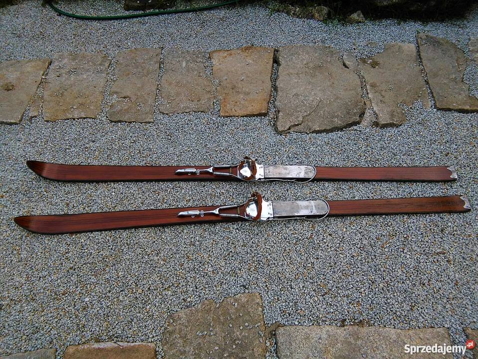 Stare drewniane narty Kandahar Szklarska Poręba