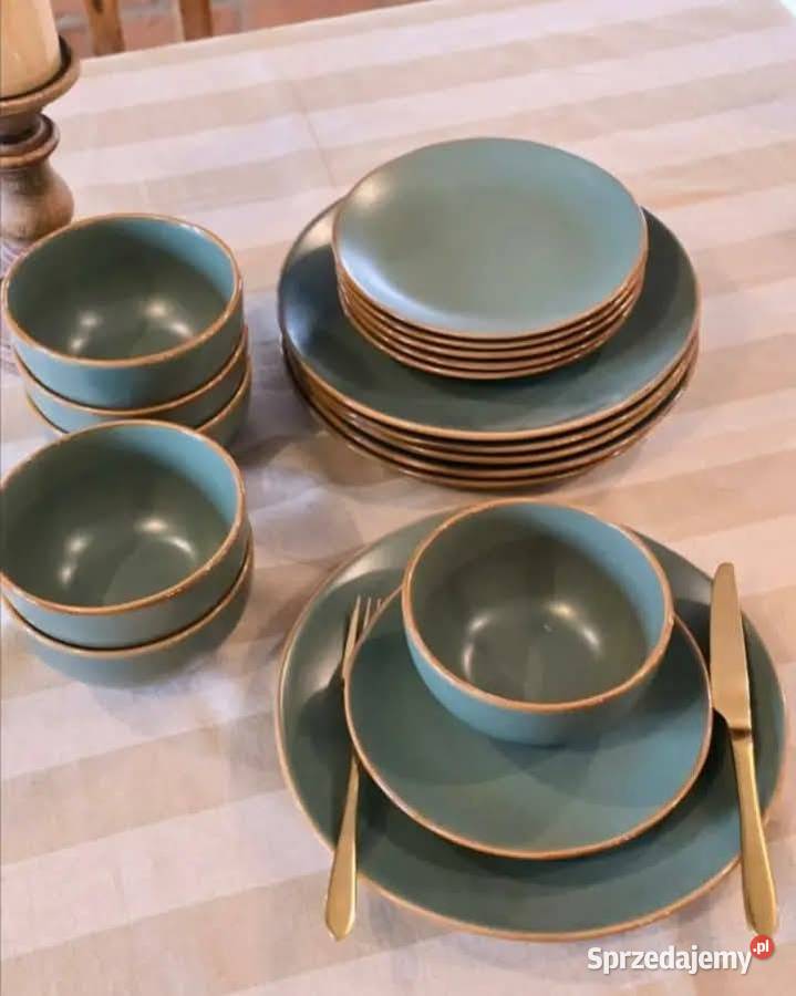 Zestaw talerzy 18 el Kamienica sprzedam