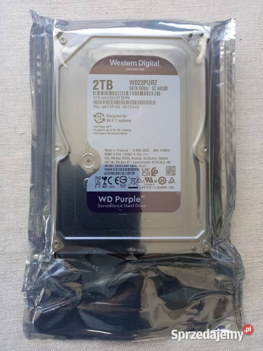 Dysk WD Purple 2TB SATA 35 do monitoringu SATA Tomaszów Lubelski